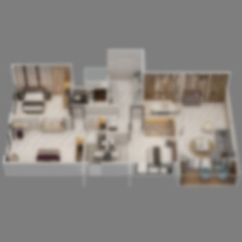 3 BHK Unit Plan